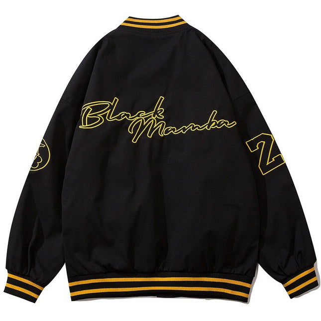 Baseball Jacket Men Letter Embroidery Single Breasted Oversize Fashion College Style Bomber Coats Men Streetwear Spring-1