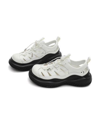 Breathable Roman Cutout Sandals-3