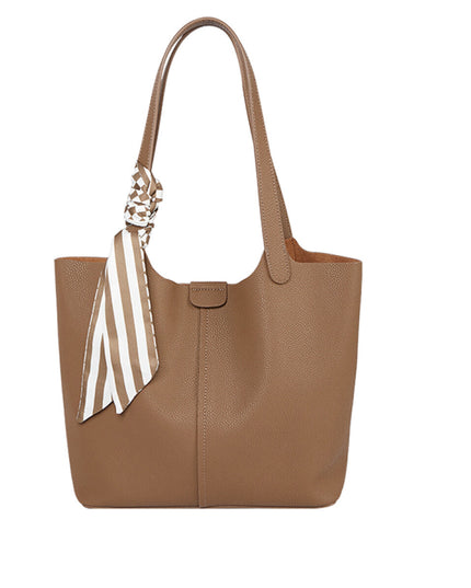 Brown Mahogany Large Tote Bag-0