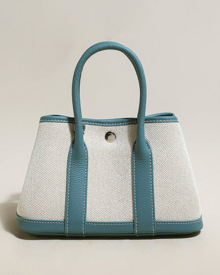 Carefree Canvas and Leather Top Handle Bag-5