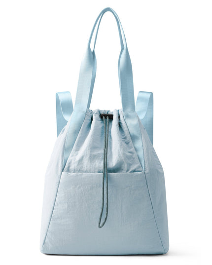 Casual Dual Drawstring Backpack-0