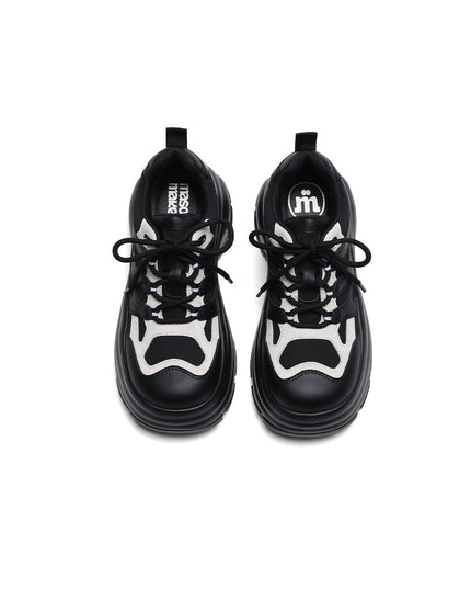 Casual Round-Toe Platform Sneakers-4