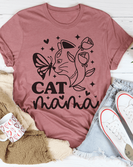 Cat Mama T-Shirt-0