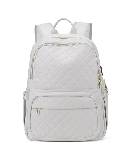 Chic Quilted Flight Approved Backpack-0