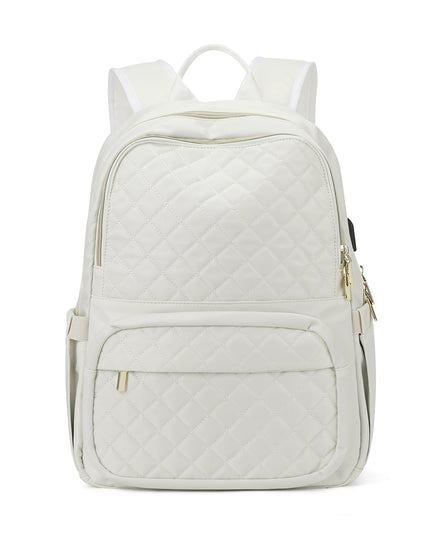 Chic Quilted Flight Approved Backpack-12