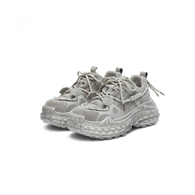 Chunky Sole Grey Performance Sneakers-1