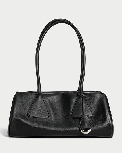 Classic Baguette Leather Shoulder Bag-0