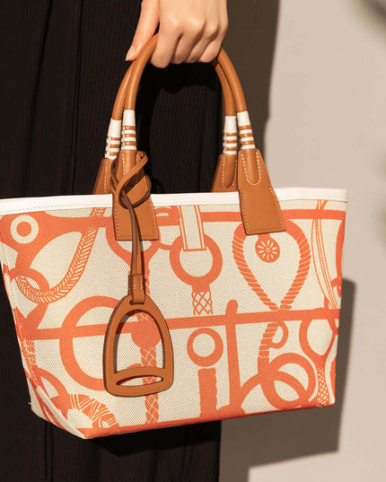 Colorful Abstract Top Handle Bag-1