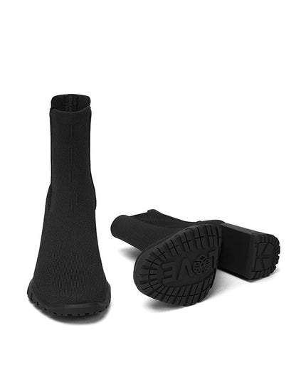 Comfortable Block Heel Chelsea Boots-1
