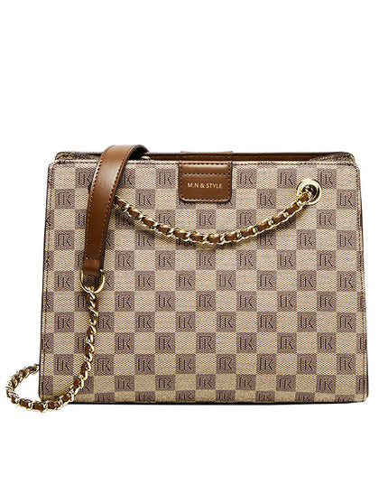 Corporate Large Capacity Monogram Shoulder Bag-5