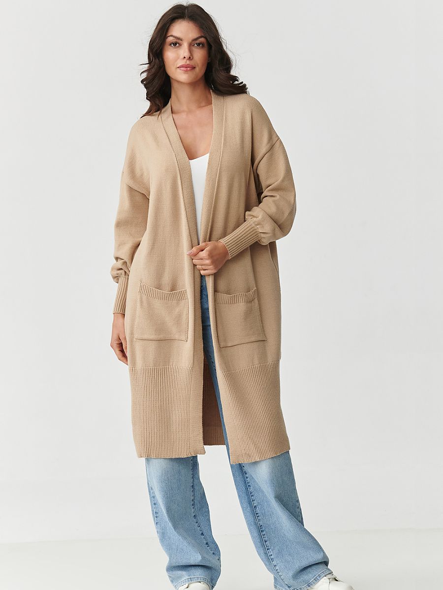 Cardigan model 218105 Makadamia-1