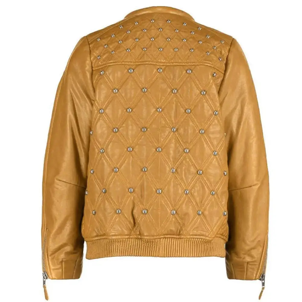 Women’s Brown Genuine Leather Jacket-1