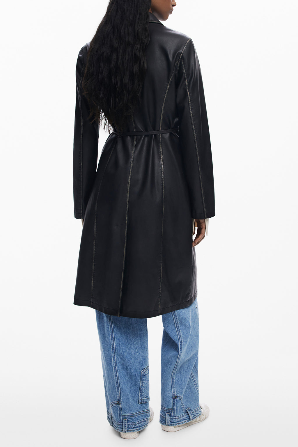 DESIGUAL WOMEN'S BLACK COAT-2