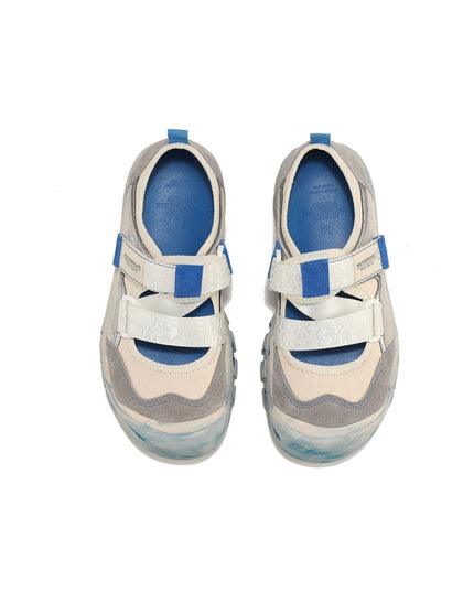 Distressed Velcro Strap Sneakers-4