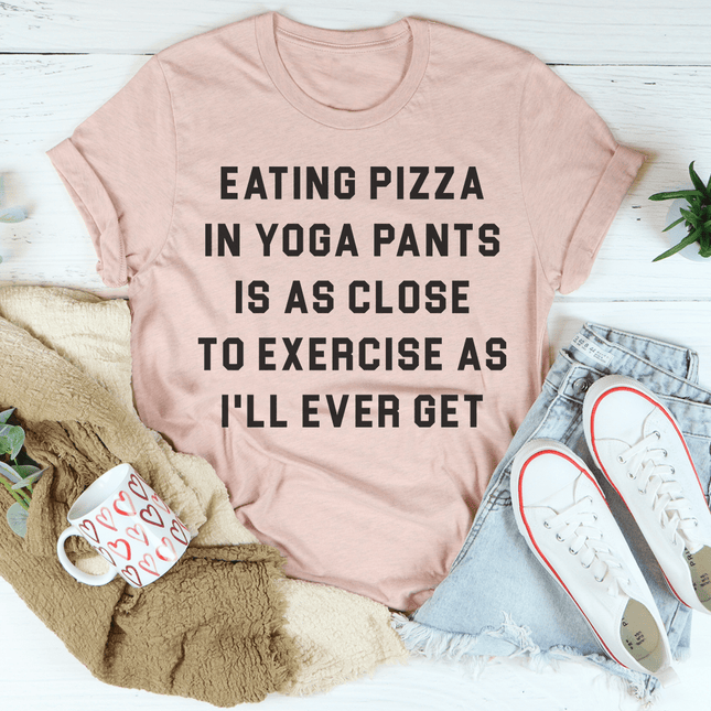 Eating Pizza T-Shirt-1