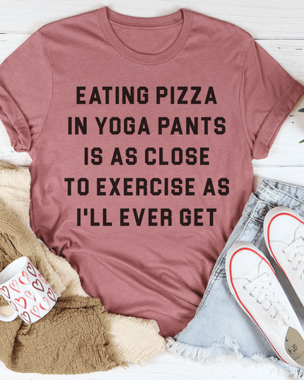 Eating Pizza T-Shirt-0