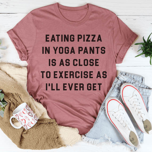 Eating Pizza T-Shirt-0