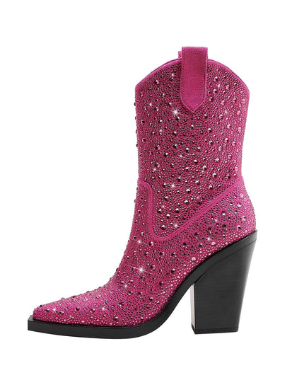 Elegant Rhinestone Country Princess Boots-5