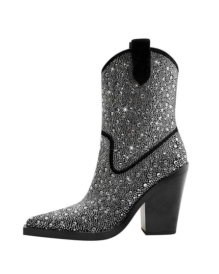 Elegant Rhinestone Country Princess Boots-6