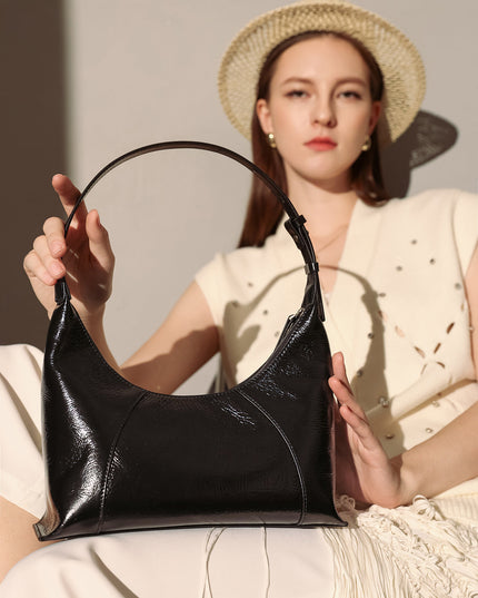 Emmanuelle Leather Shoulder Bag-1