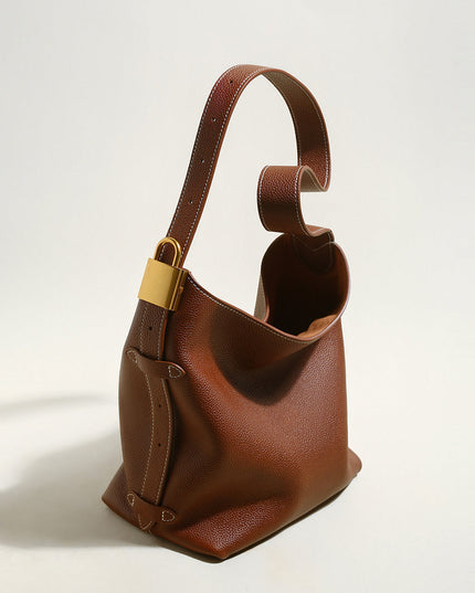 Essential Leather Bucket Bag-3