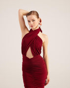 Burgundy / XS / Polyester - Elastane Blend