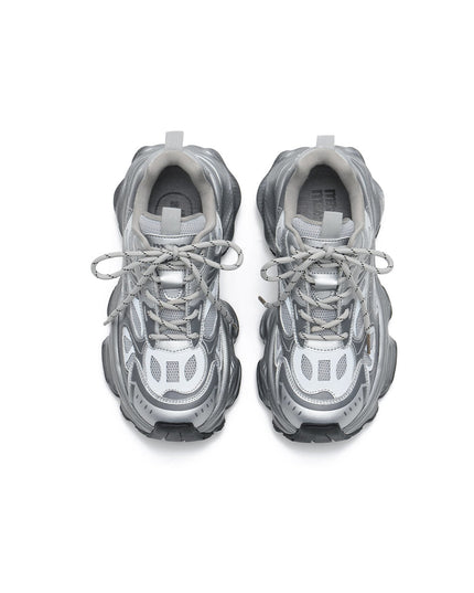 Fancy Silver Training Sneakers-4