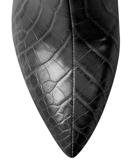 Faux Animal Leather Boots-3