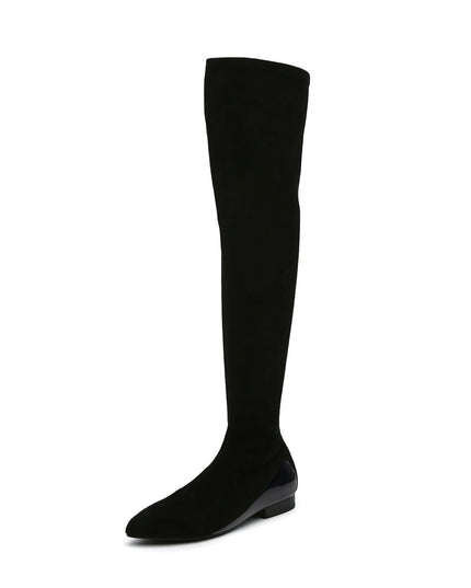 Flat Knee High Boots-1
