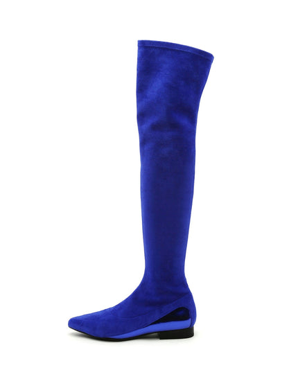 Flat Knee High Boots-5