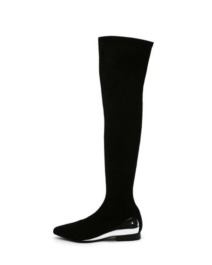 Flat Knee High Boots-7