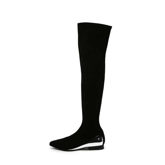 Flat Knee High Boots-7