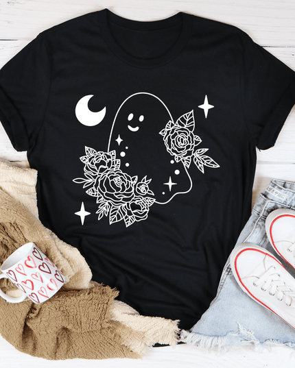 Floral Ghost T-Shirt-2