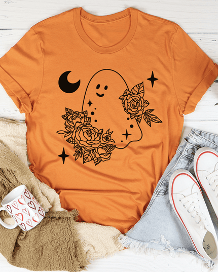 Floral Ghost T-Shirt-0
