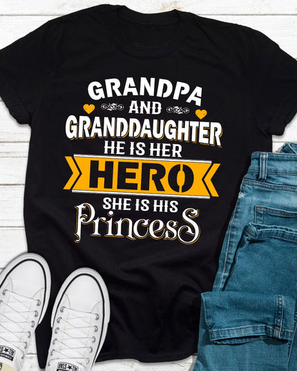 Grandpa & Granddaughter T-Shirt-5
