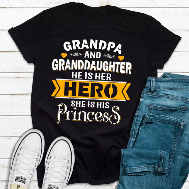 Grandpa & Granddaughter T-Shirt-1