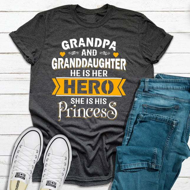 Grandpa & Granddaughter T-Shirt-15
