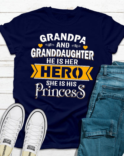 Grandpa & Granddaughter T-Shirt-11