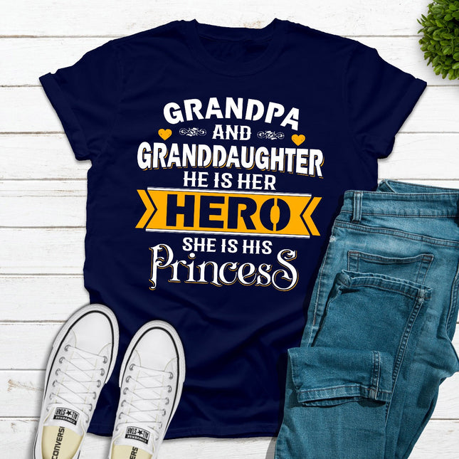 Grandpa & Granddaughter T-Shirt-10