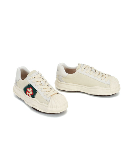 Green Patch Platform Sneakers-3