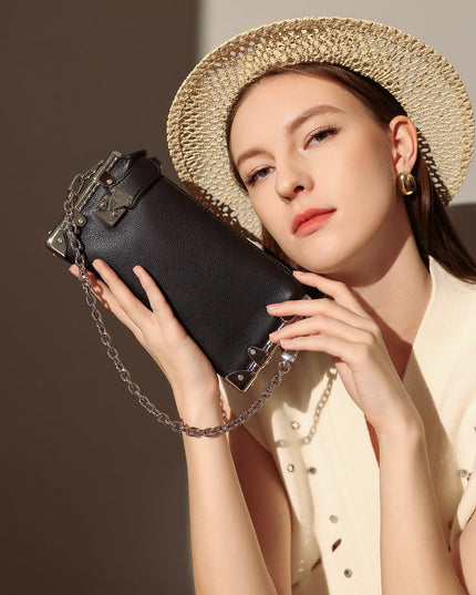 Harlow Chain Strap Structured Shoulder Bag-1