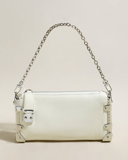 Harlow Chain Strap Structured Shoulder Bag-3