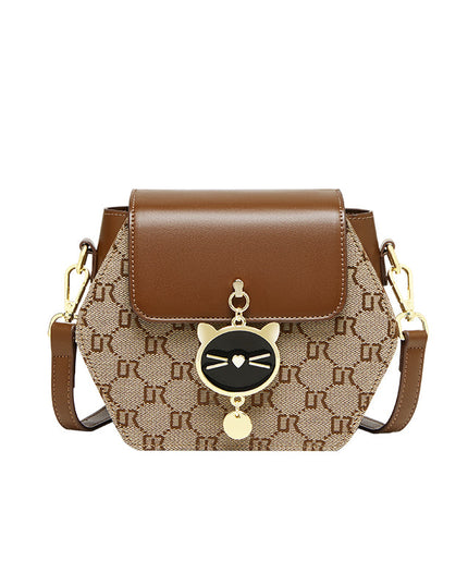 Hexagon Monogram KittyCat Shoulder Bag-0