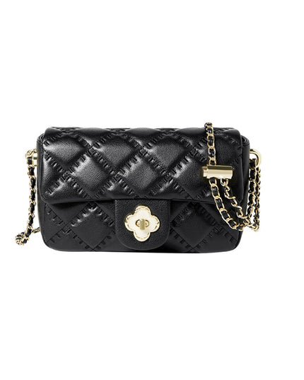 Karina Black Quilted Shoulder Bag-0