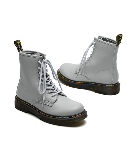 London Fog Grey Ankle Boots-3