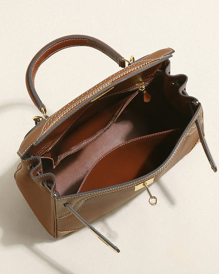 Los Altos Top Handle Leather Bag-2