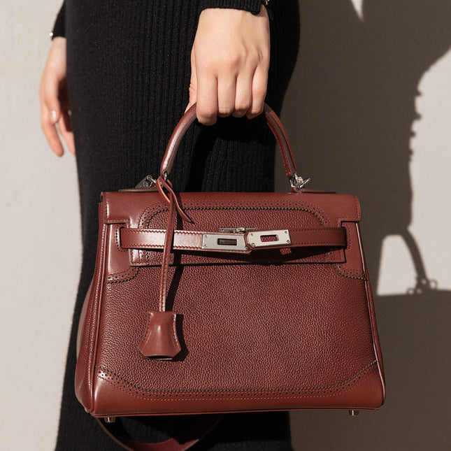 Los Altos Top Handle Leather Bag-5