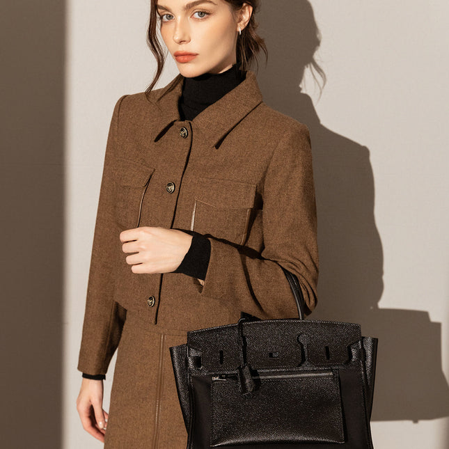 Lyon Leather Tote Bag-2