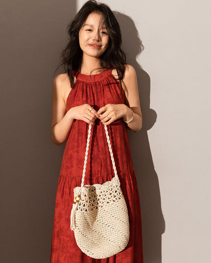 Macrame Beach Tote Bag-4