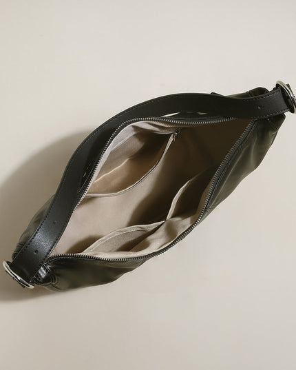 Macy Slouchy Leather Shoulder Bag-2